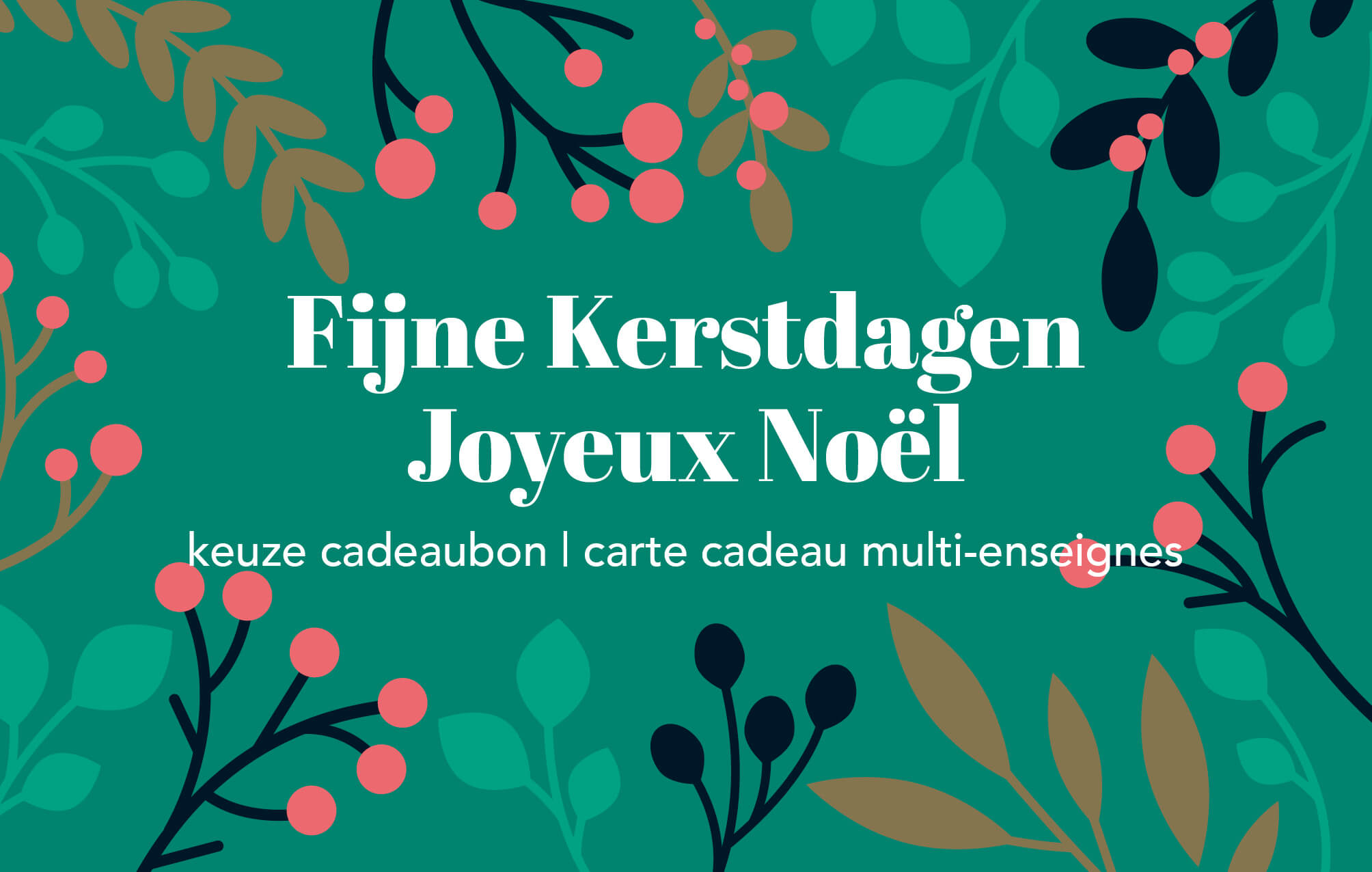 Fijne Kerstdagen Keuze Cadeaubon